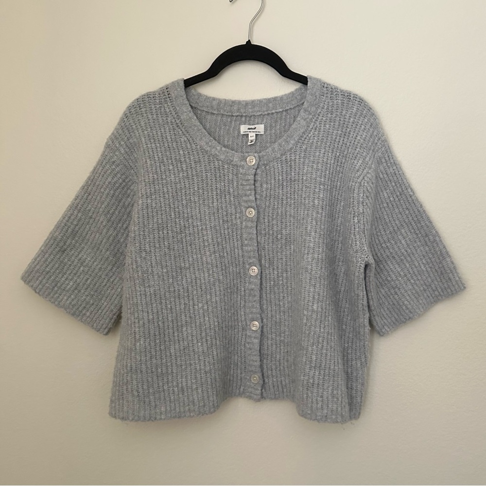Aerie Unreal Short Sleeve Cardigan